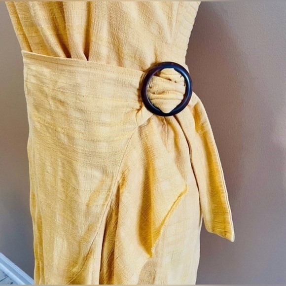 American Eagle Yellow Wrap Dress - Picture 2 of 9